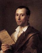 MENGS, Anton Raphael Portrait of Johann Joachim Winckelman Sweden oil painting artist